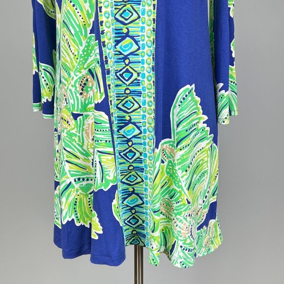 Lilly Pulitzer Womens Ophelia Swing Dress Iris Blue Latitude Adjustment size S - Picture 6 of 16